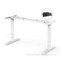 Ergonomic height adjustable office stand up computer lift telescoping sit-stand Metal desk frame